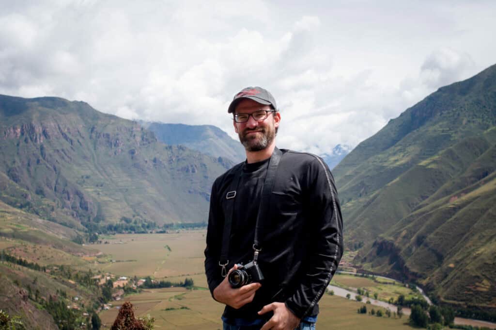 Douglas Favero at el Valle Sagrado, Peru